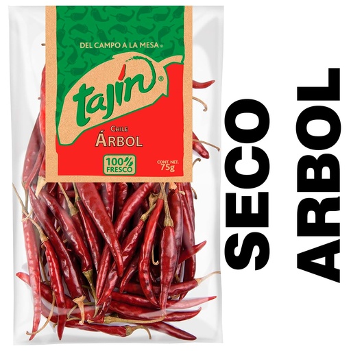 CHILE SECO ARBOL BOLSA TAJIN x 75g