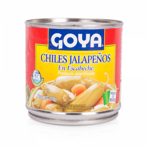 GOYA CHILES JALAPEÑO ESCABECHE 312g Cx12