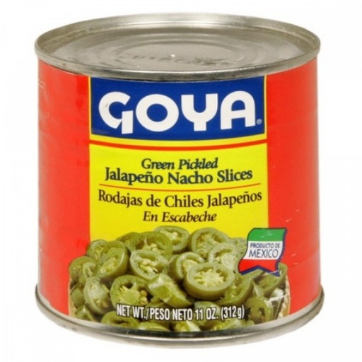 GOYA CHILES JALAPEÑO RODAJAS 312g Cx12