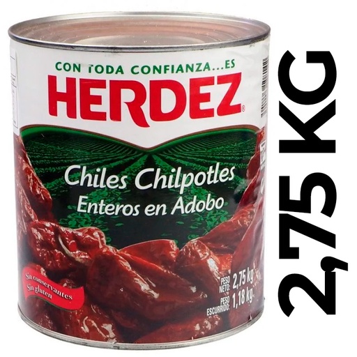HERDEZ CHIPOTLES ADOBADOS 2.750g X6