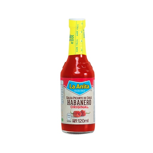 LA ANITA HABANERO SALSA ROJO 120ML X 20