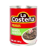 LA COSTEÑA FRIJOLES NEGROS REFRITOS 580g Cx12