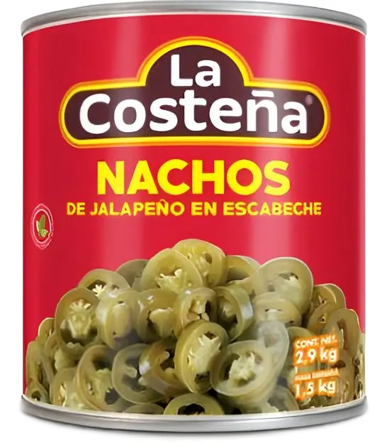 LA COSTEÑA NACHOS DE JALAPEÑOS 220g Cx24