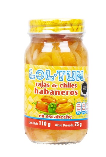 LOLTUN RAJAS DE CHILE HABANERO 230G X 24