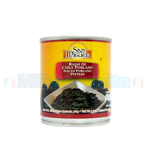 SAN MIGUEL CHILE POBLANO RAJAS 200g