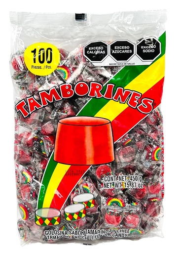 TAMBORINES 4G X 100 UNID BOLSA
