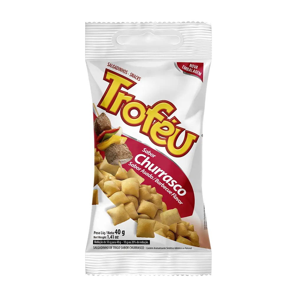 SNACK SABOR CHURRASCO TROFEU 40gX20