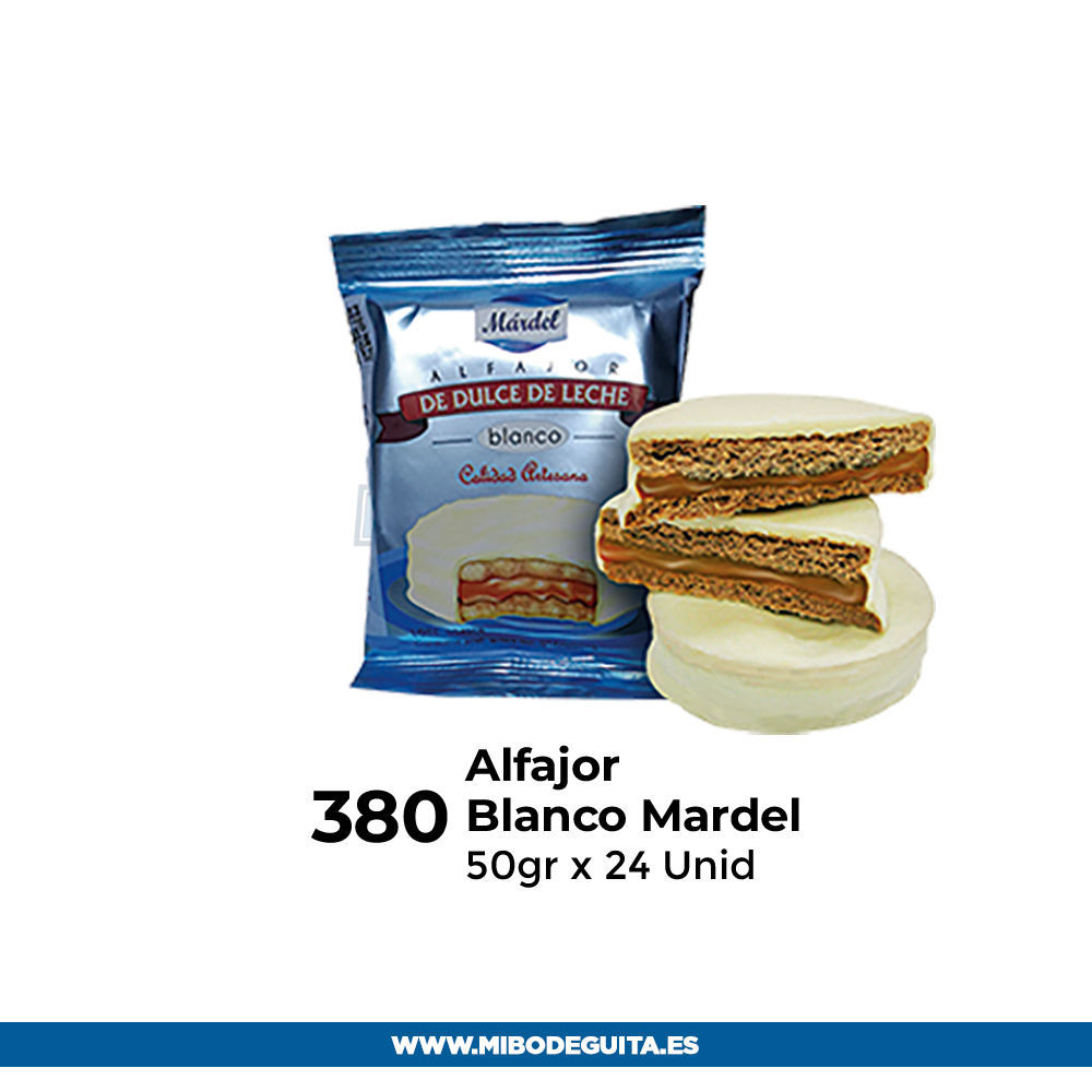 Alfajor blanco Mardel
