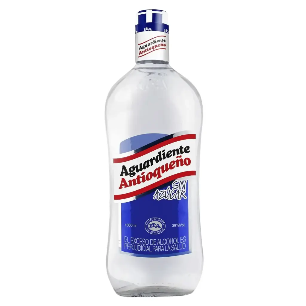 AGUARDIENTE ANTIOQUEÑO AZUL S/A x1000(1litro)Cx12