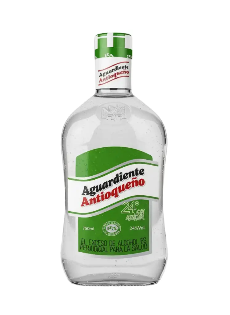 AGUARDIENTE ANTIOQUEÑO VERDE S/A 700 ml 24% Cx12