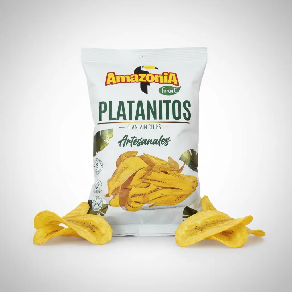 AMAZONIA PLATANITOS ARTESANALES 75g X 8 UNI