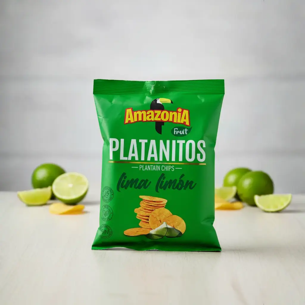 AMAZONIA PLATANITOS LIMON  75g X 15 UNI