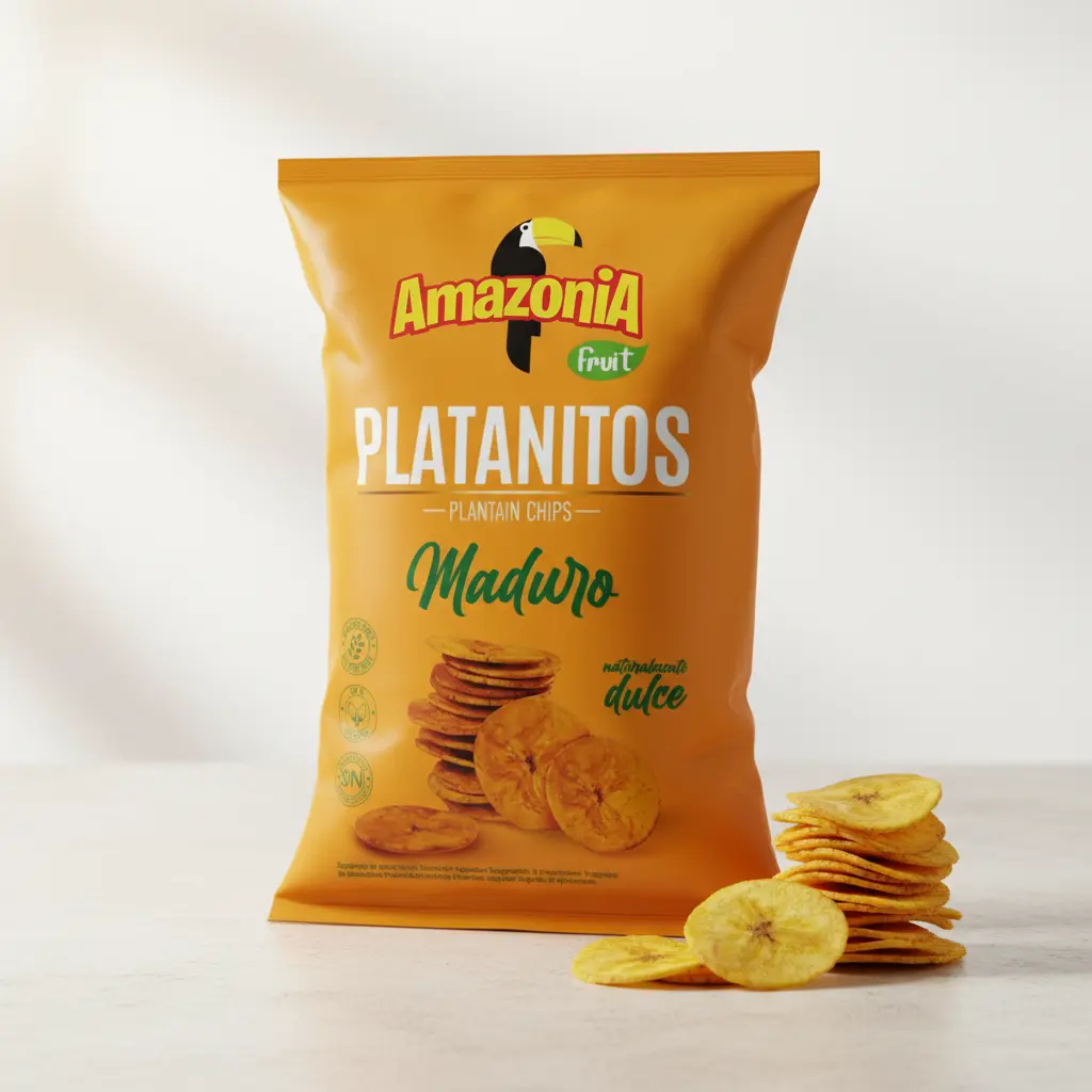 AMAZONIA PLATANITOS MADURO  75g X 15 UNI