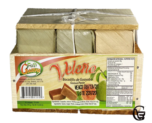 BOCADILLO VELEÑO RICAFRUIT CAJA MADERA x18