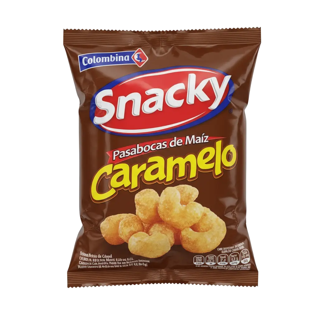 BOLSA SNACKY CARAMELO 50G X 36