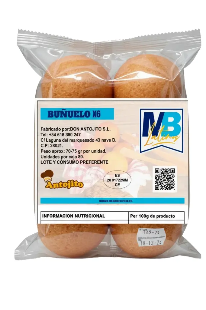 BUÑUELO CONG ANTOJITO 6x344g Cx13