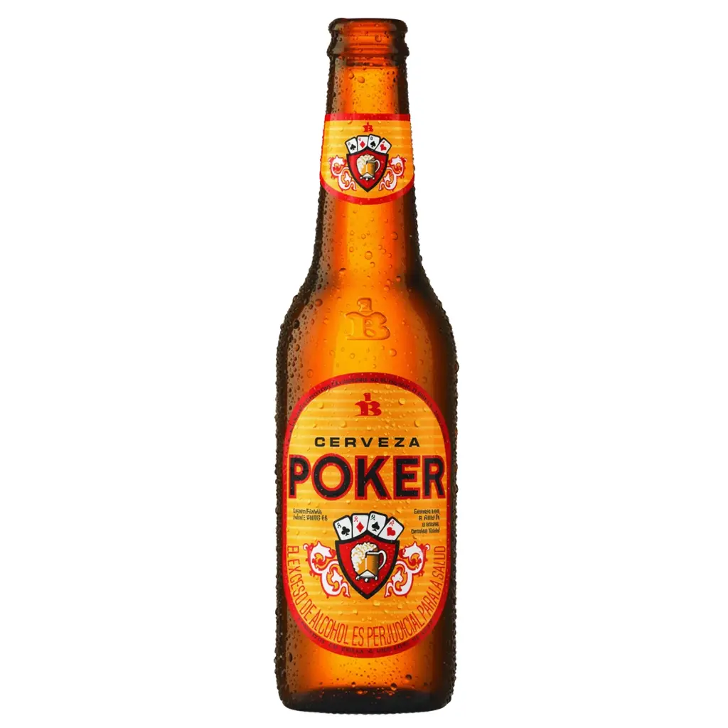 CERVEZA POKER BOTELLA X 24