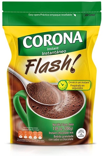 CHOCOLATE CORONA INSTANTANEO 200g Pequeño