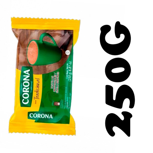 CHOCOLATE CORONA  TRADICIONAL 250g Caja x12