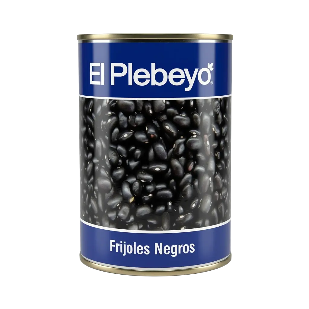 FRIJOL NEGRO PLEBEYO LATA 425g Cx24