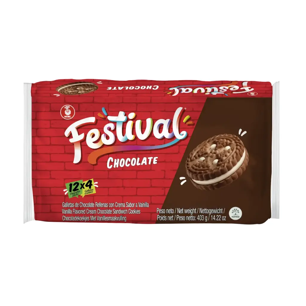 GALLETA FESTIVAL CHOCOLATE 12Und Cx12