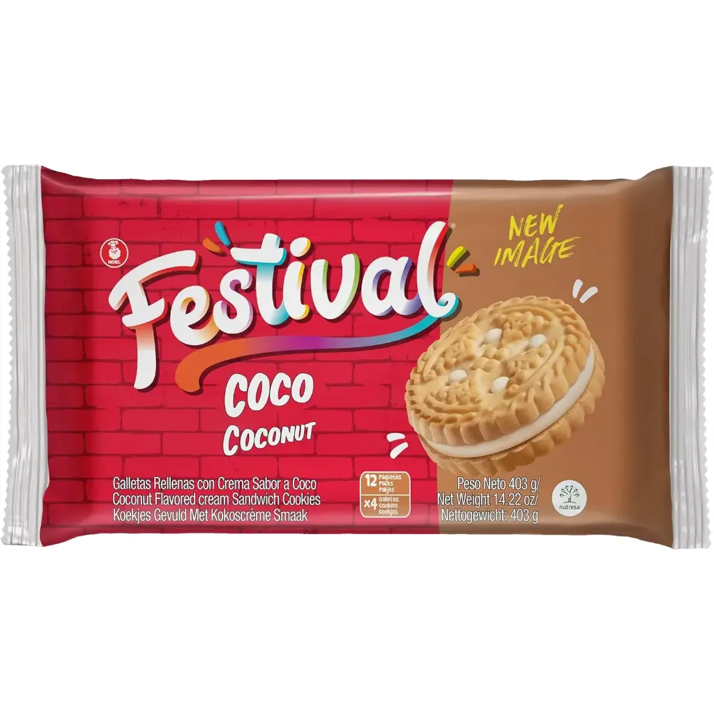 GALLETA FESTIVAL COCO 12Und Cx12