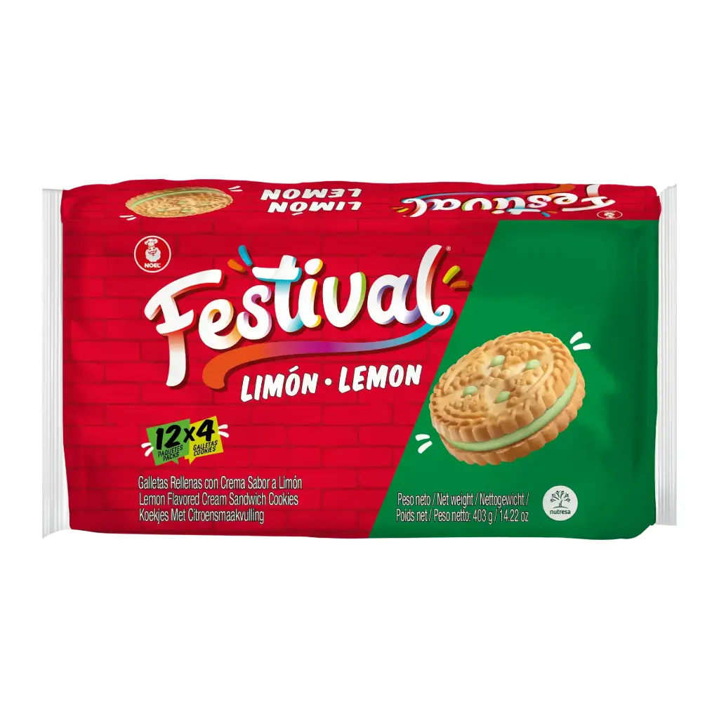 GALLETA FESTIVAL LIMON 12Und Cx12
