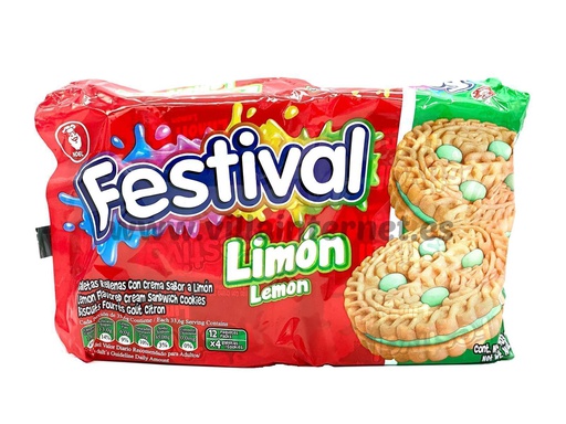 GALLETA FESTIVAL LIMON 12Und Cx12