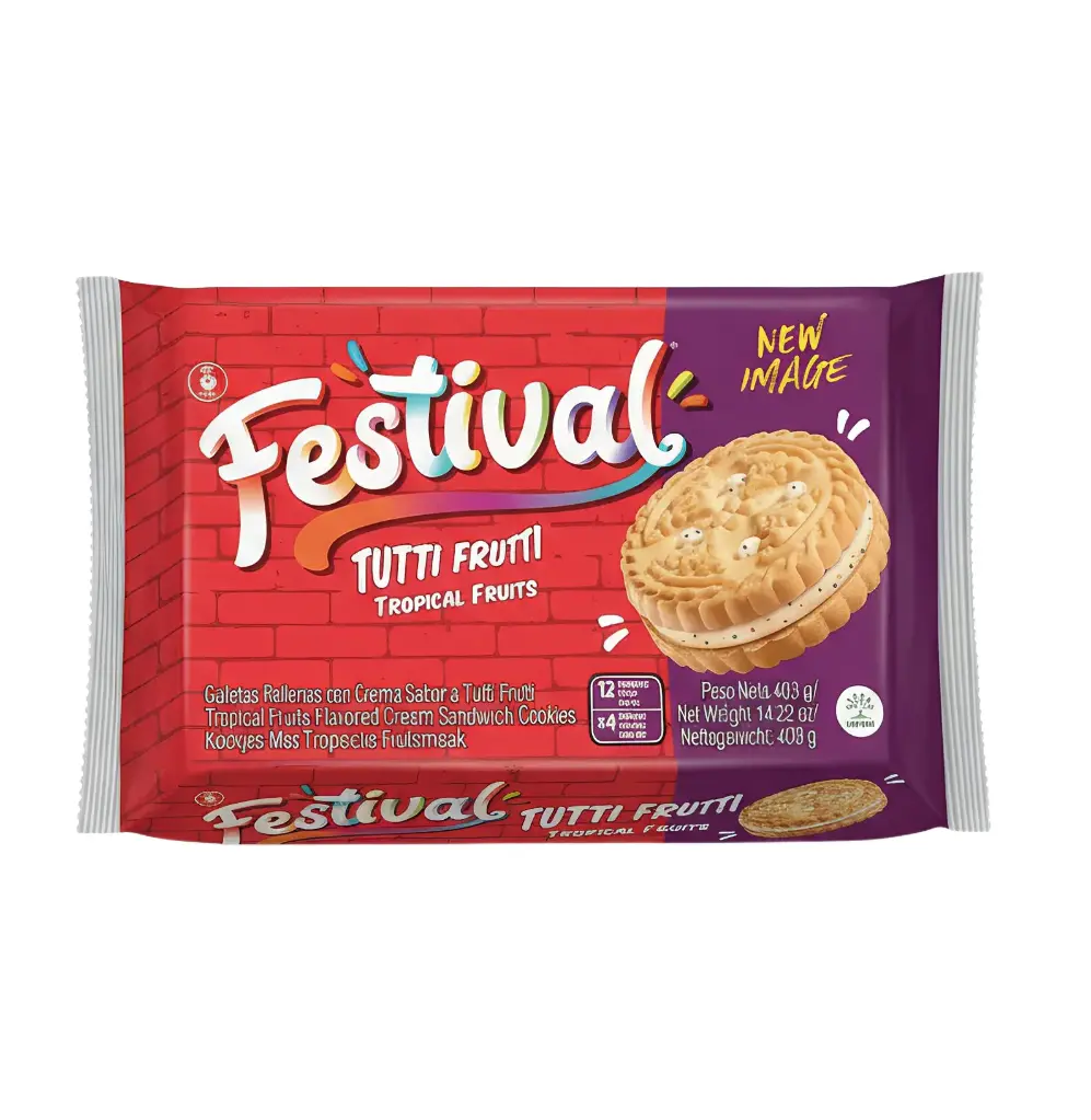 GALLETA FESTIVAL TUTTI FRUTTI 12Und Cx12