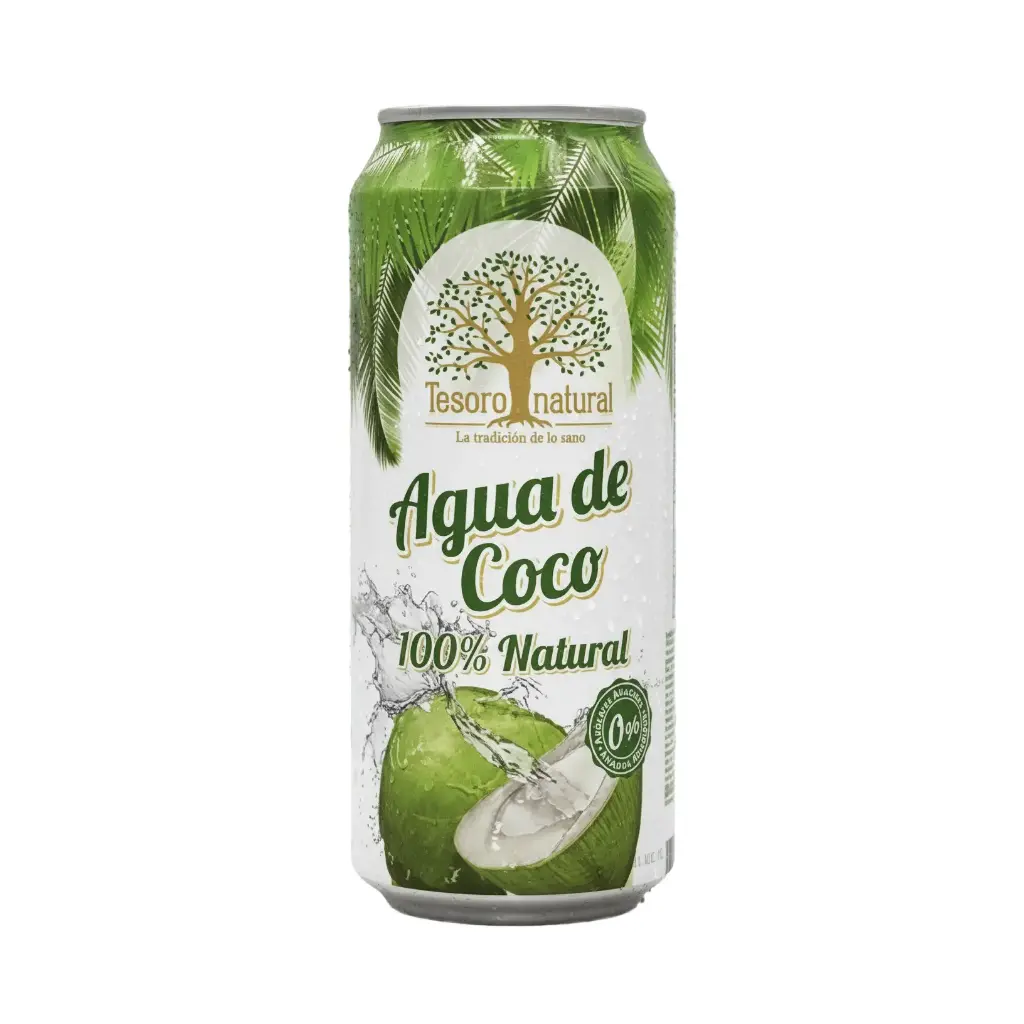 LATA AGUA DE COCO TESORO NATURAL 500ml Cx12
