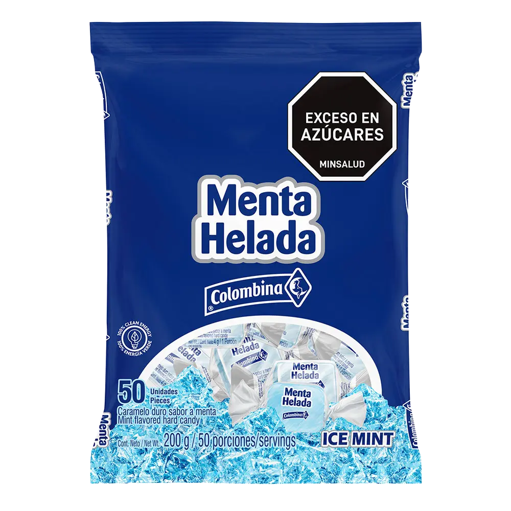 MENTA HELADA COLOMBINA 100Und Cx24