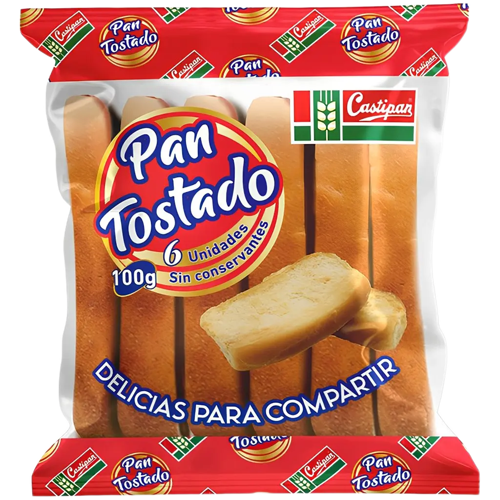 PAN TOSTADO CASTIPAN X 6 X 40