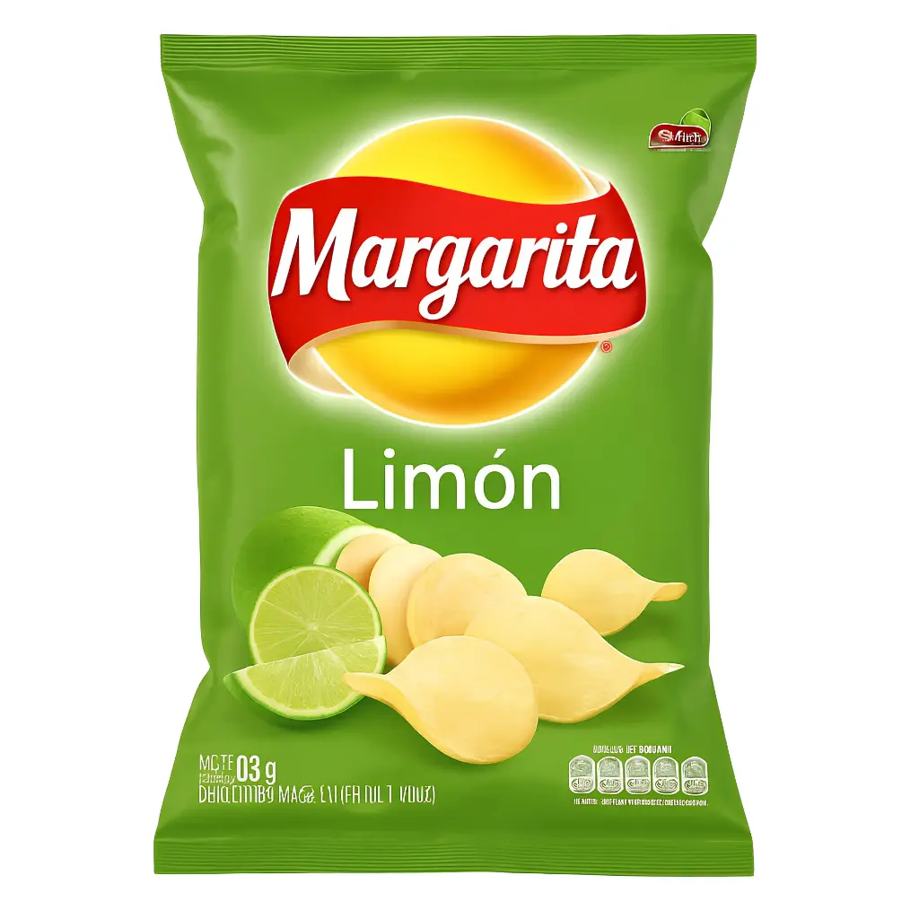 PAPAS MARGARITA LIMON 105g X 18