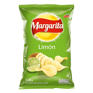 PAPAS MARGARITA LIMON 105g X 18