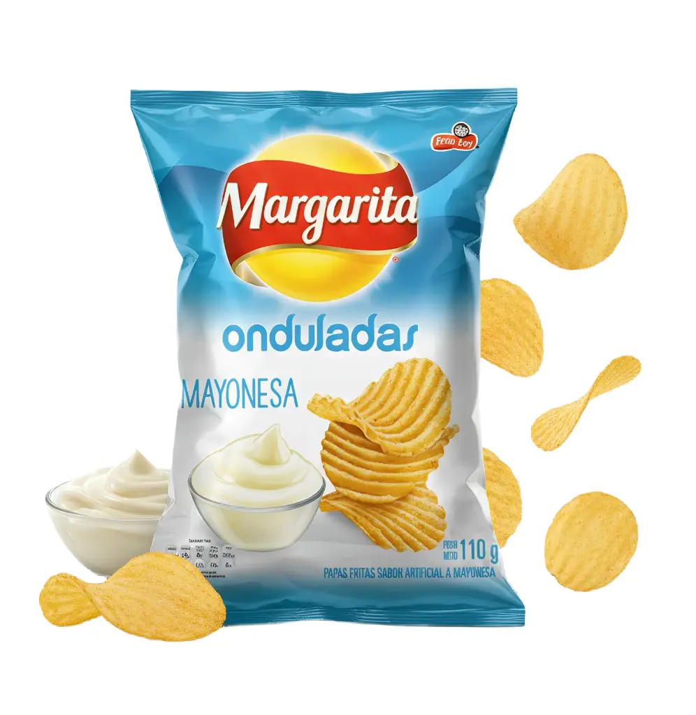 PAPAS MARGARITA MAYONESA 105g X 18