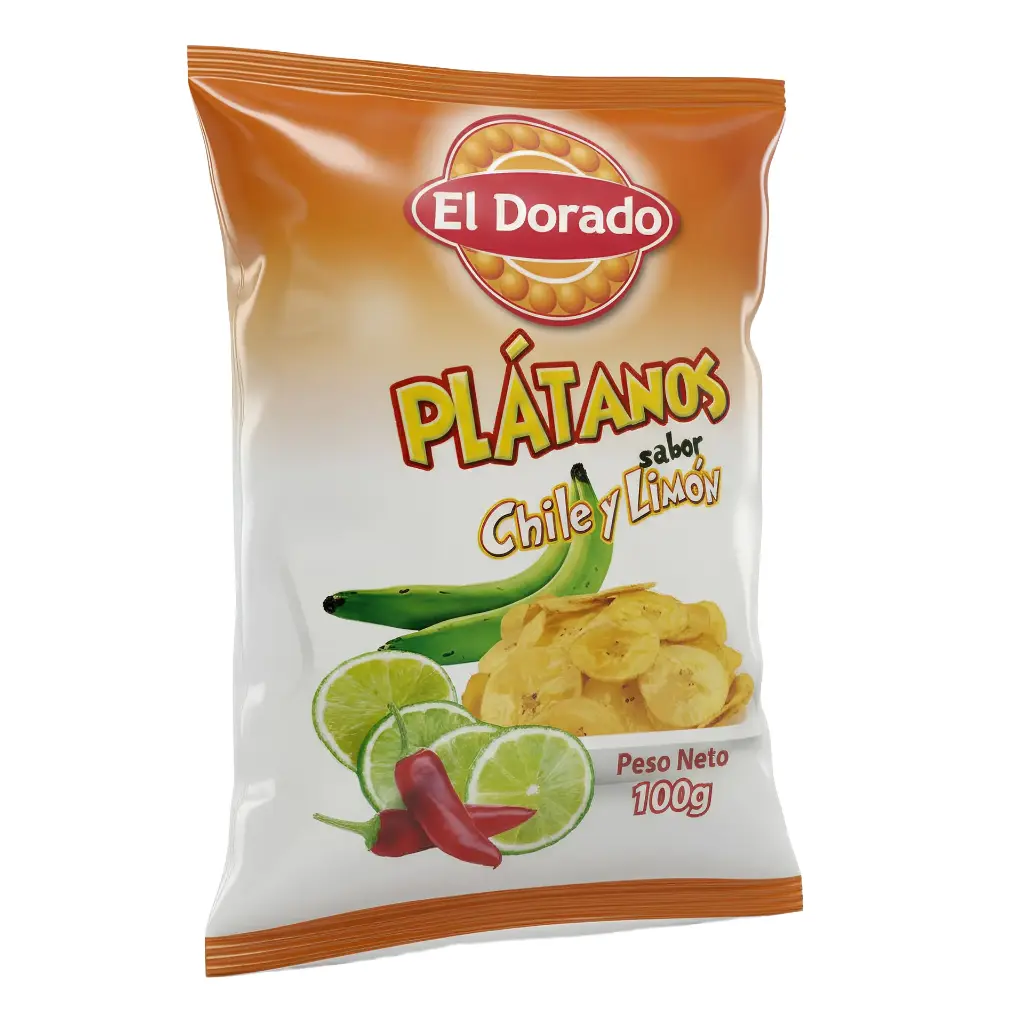 PLATANITOS CHILE LIMON 100g X 30 DORADO