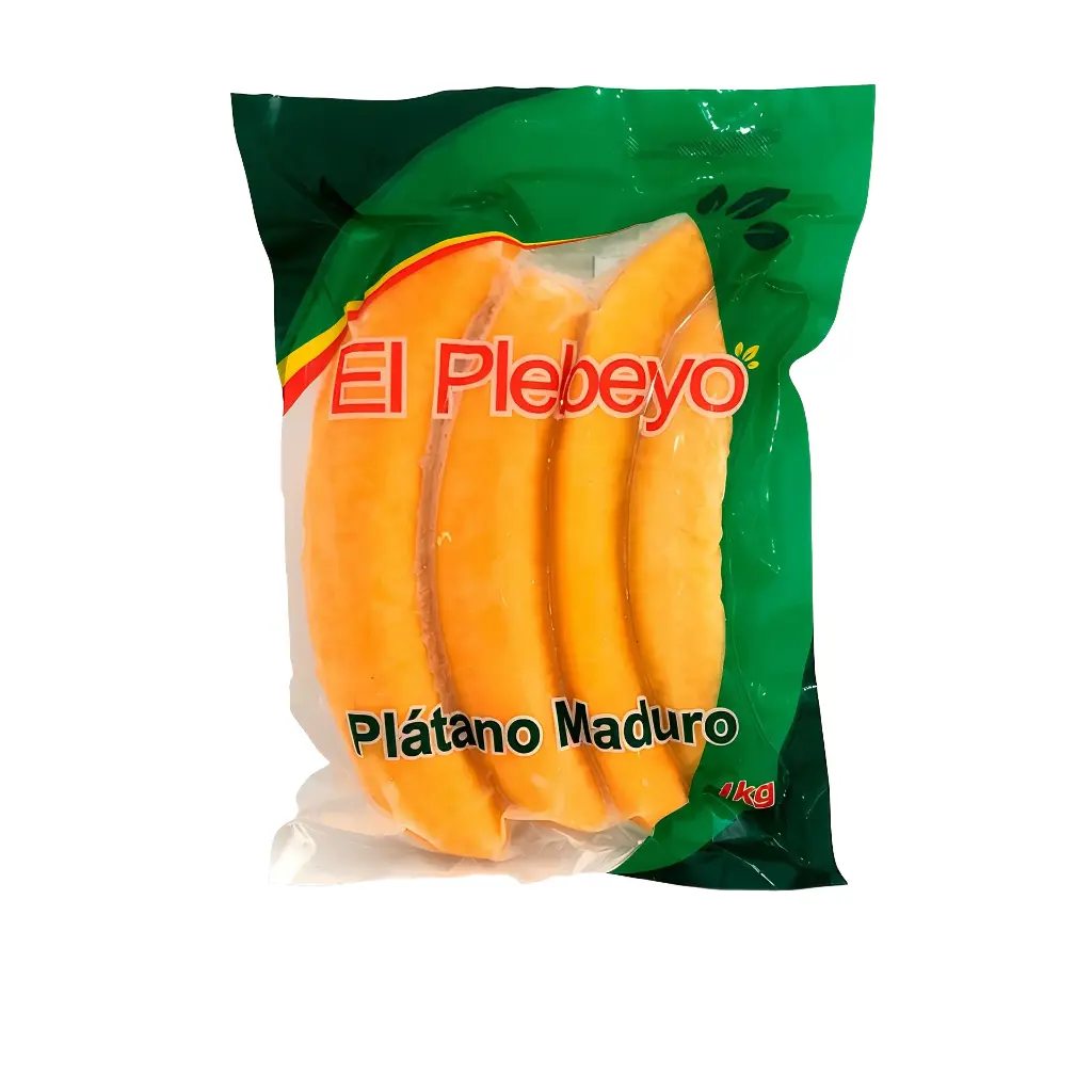 PLATANO MADURO CONG. PLEBEYO 1 Kg. Cx6