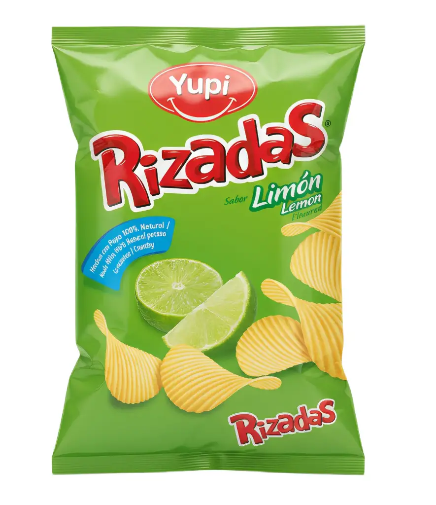 YUPI PAPAS RIZADAS LIMON 115g X20