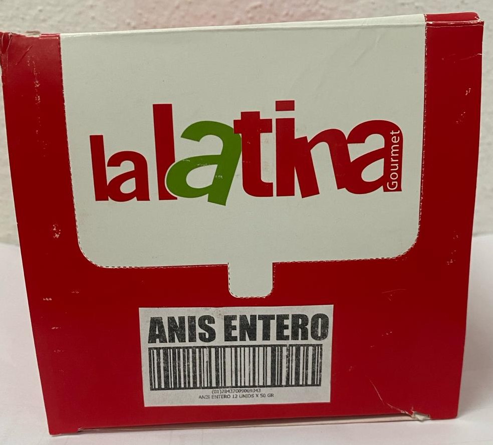 ANIS ENTERO 50 g X 12 IN. LATINA DISPLEY