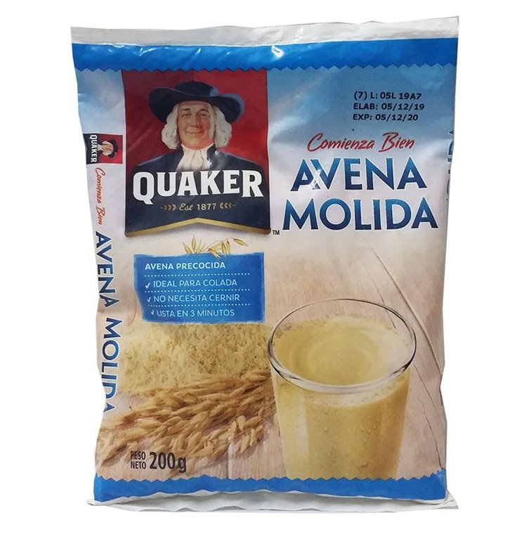 AVENA MOLIDA QUAKER 500g Cx25