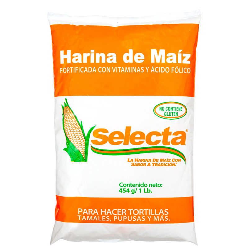 HARINA DE MAIZ SELECTA 454g Cx16