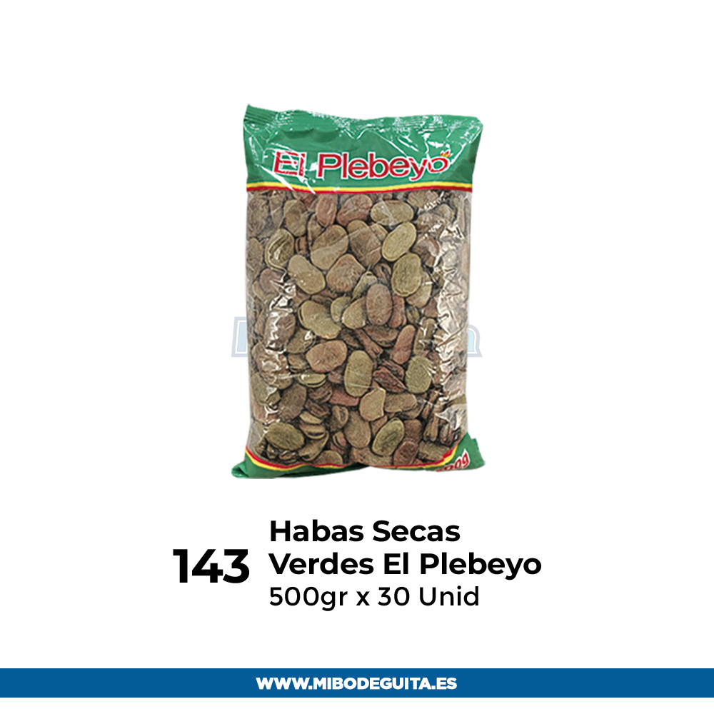 Habas Secas Verdes Plebeyo