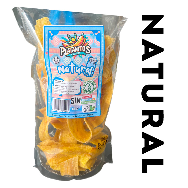 PLATANITOS NATURAL 105g X15UNID