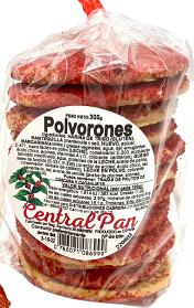 POLVORON ROJO CENTRAL PAN 300g Cx20