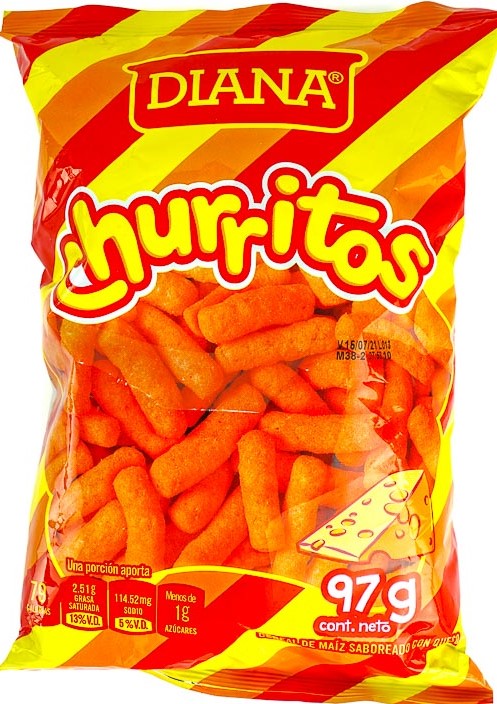 DIANA CHURRITOS QUESO 97g X 35