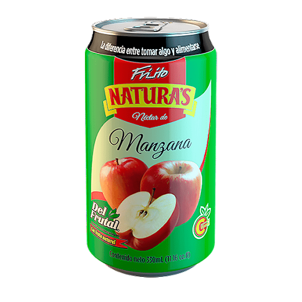 LATA NATURA ZUMO MANZANA 330ml X24
