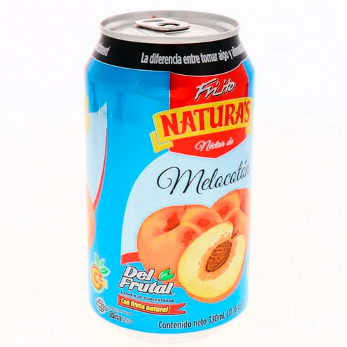 LATA NATURA ZUMO MELOCOTON 330ml X24