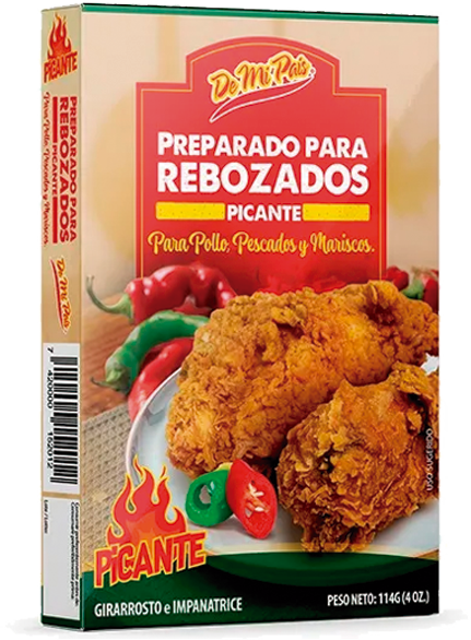 DE MI PAIS EMPANIZADOR PICANTE 114g Cx12