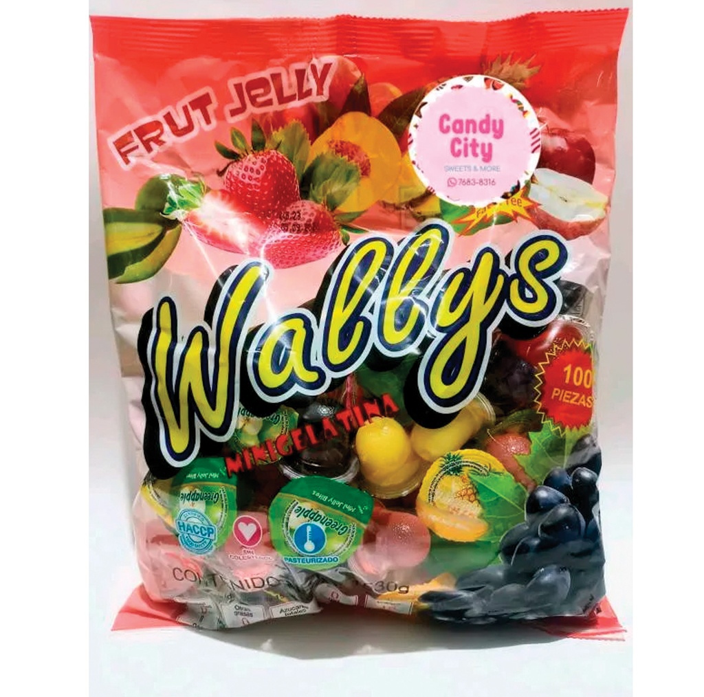 WALLYS GELATINA SABORES 20x306g Cx32