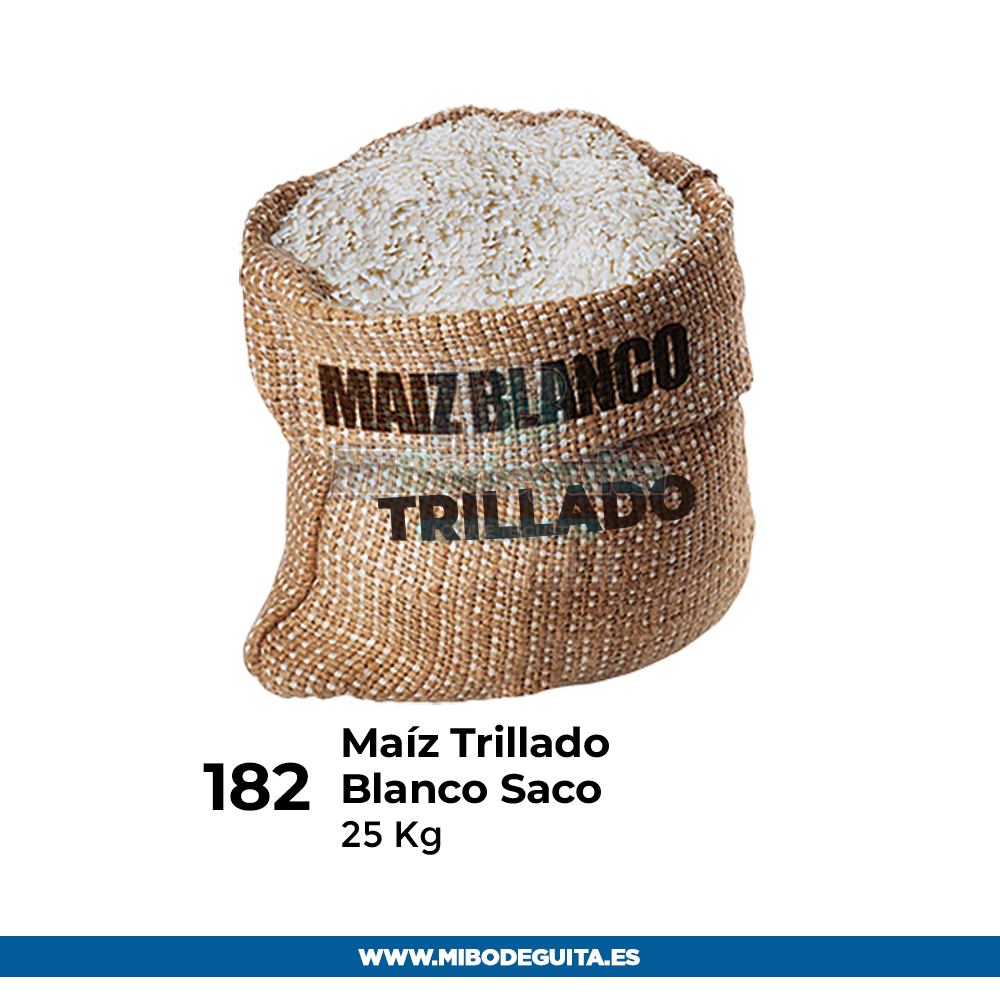Maiz Trillado Blanco Saco